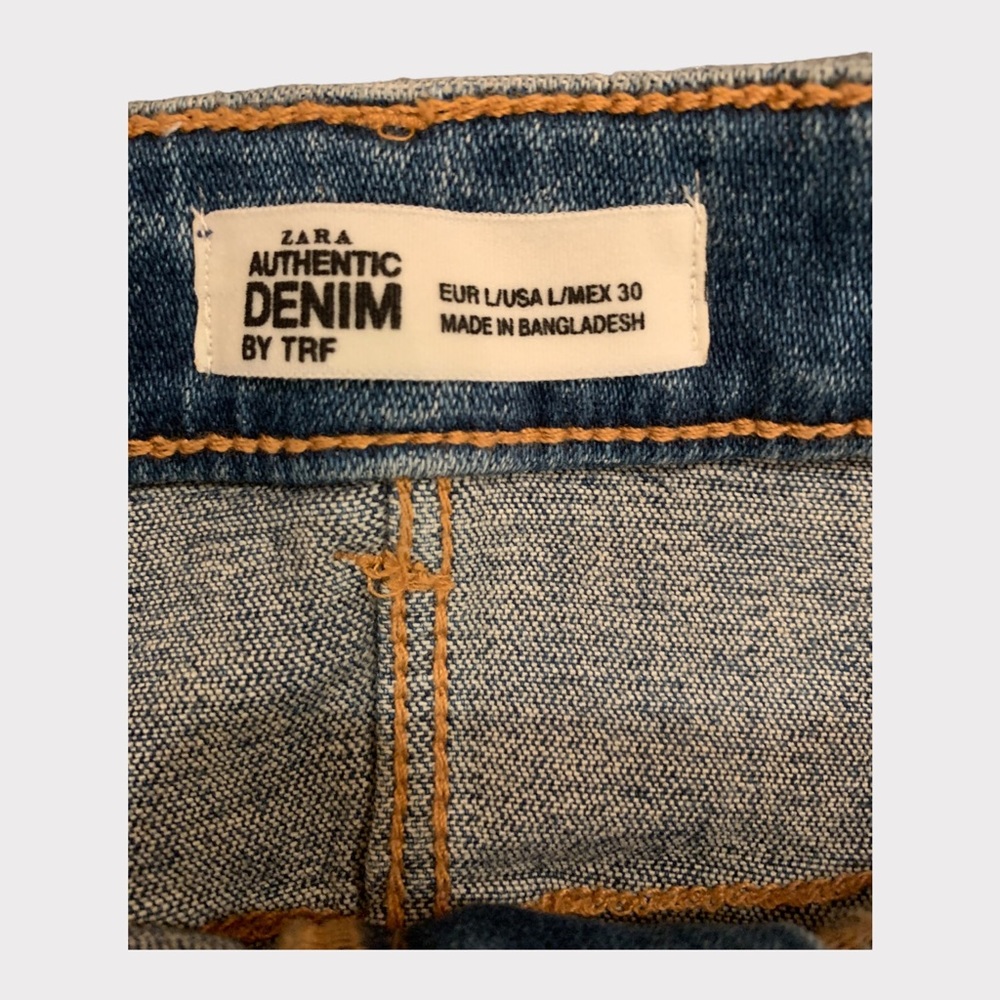 ZARA Denim skirt Size Large NWOT - Picture 3 of 7